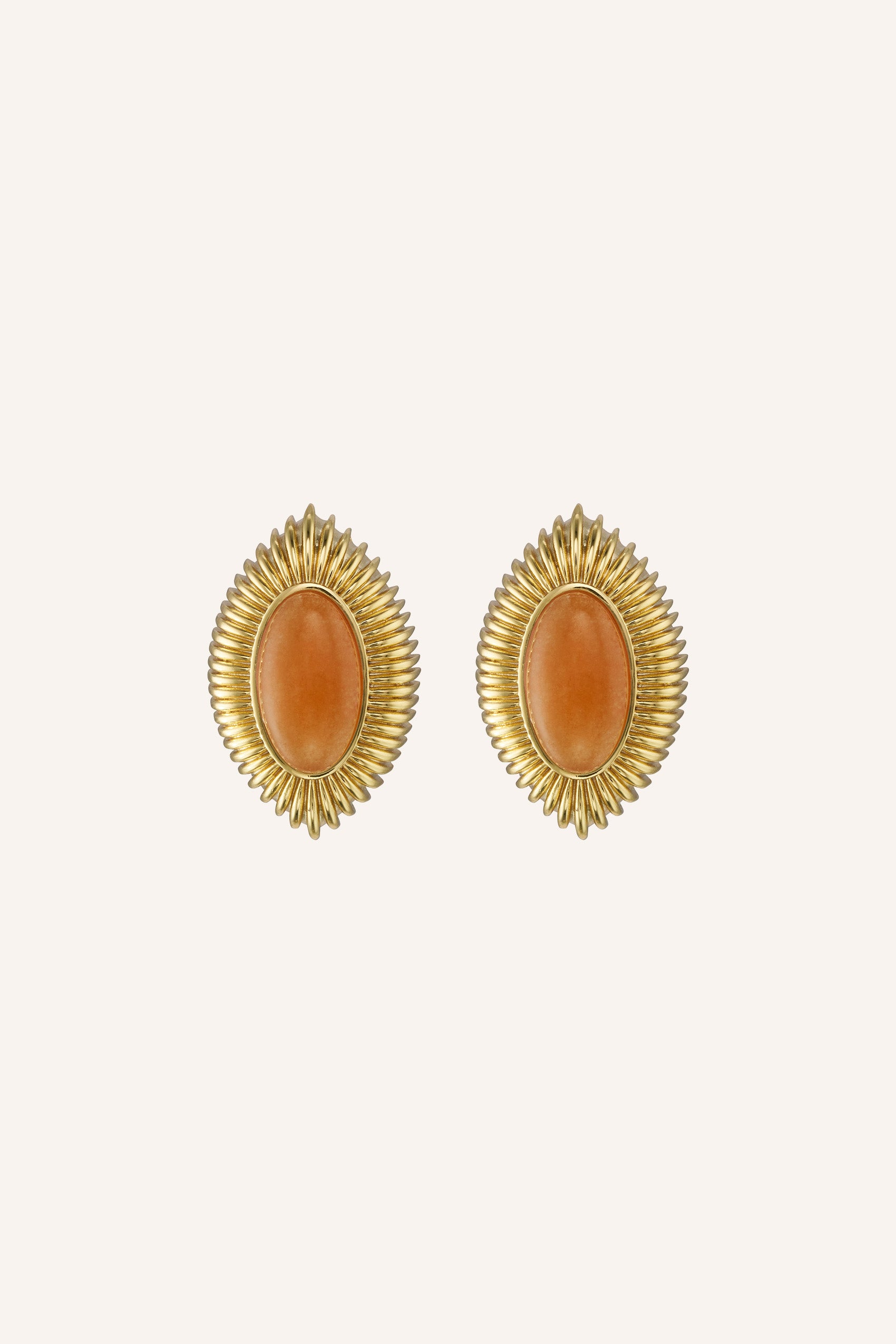 Ayana Earrings in Orange Aventurine