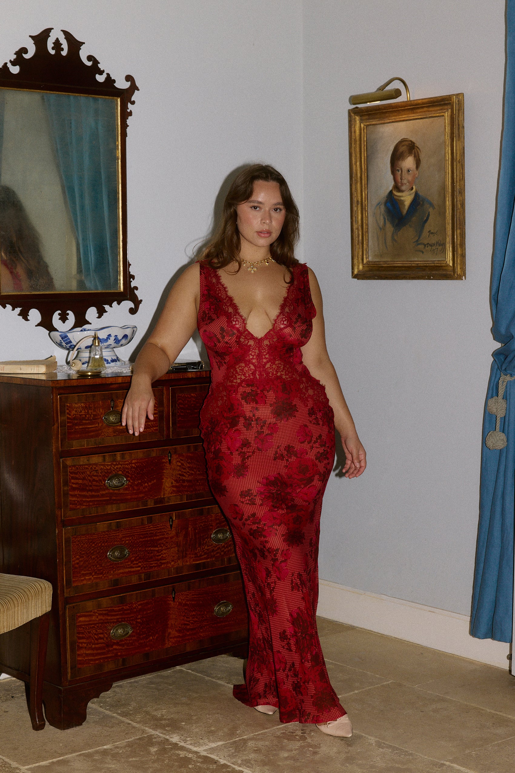 Juliette Maxi Dress in Rose