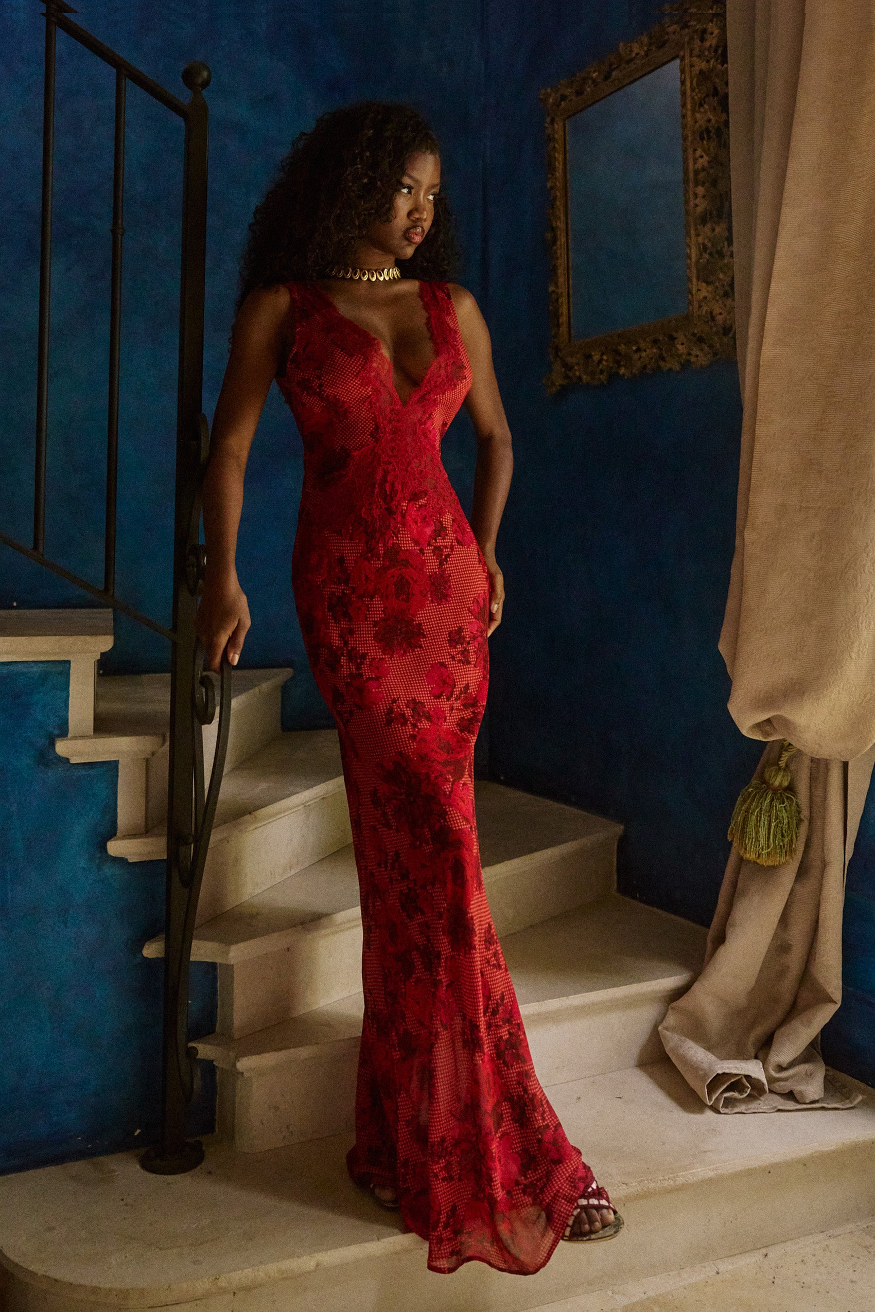 Juliette Maxi Dress in Rose