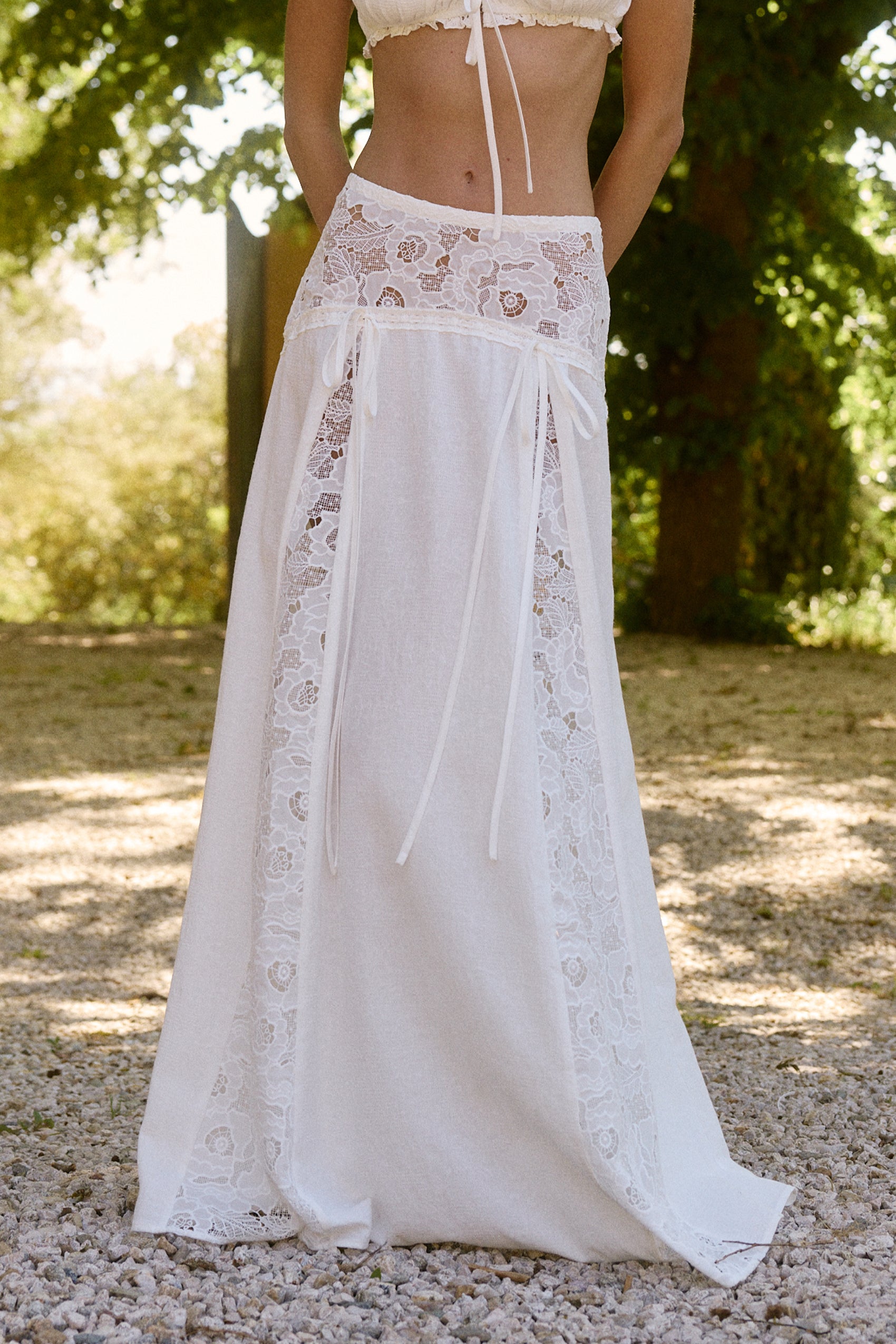 Jolie Maxi Skirt in Celeste