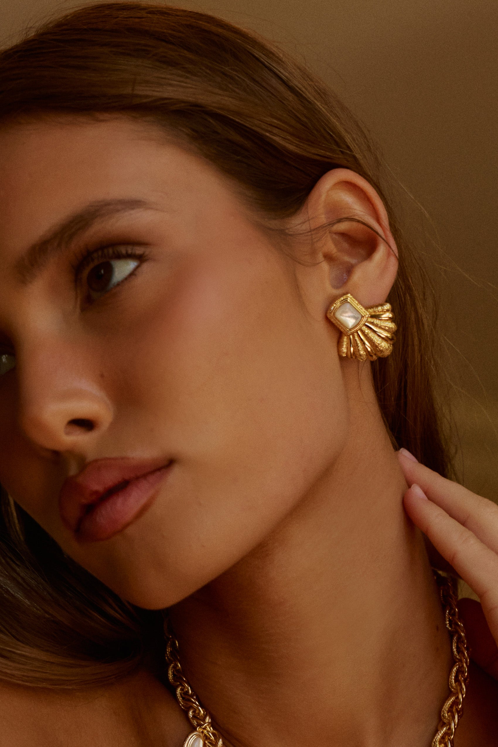 Mirae Earrings in Pearl