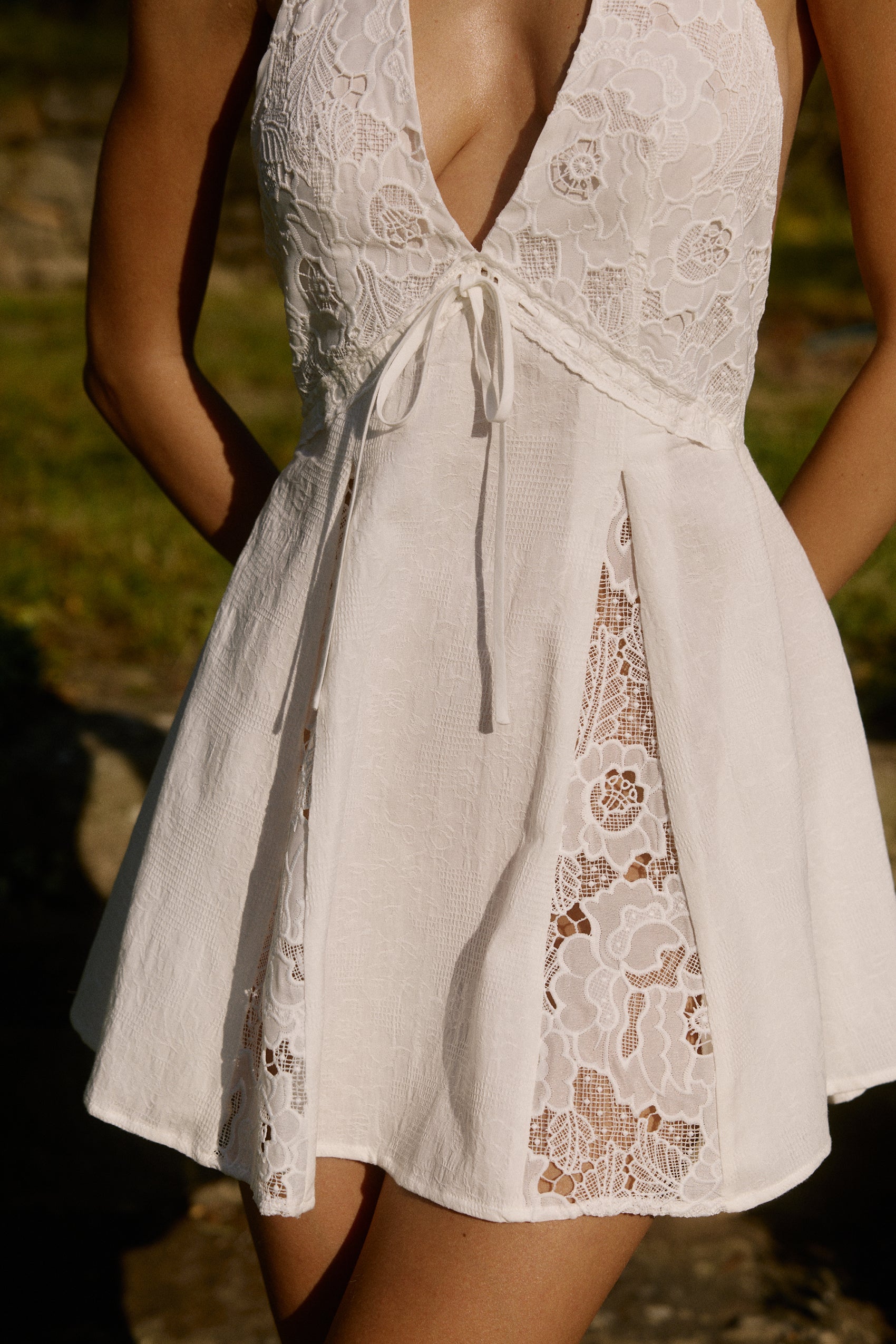 Willow Mini Dress in Celeste