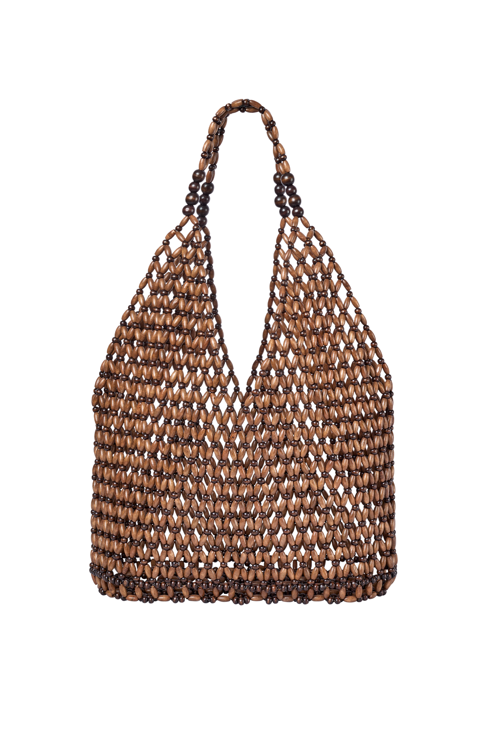 Beaded Bag in Cacao