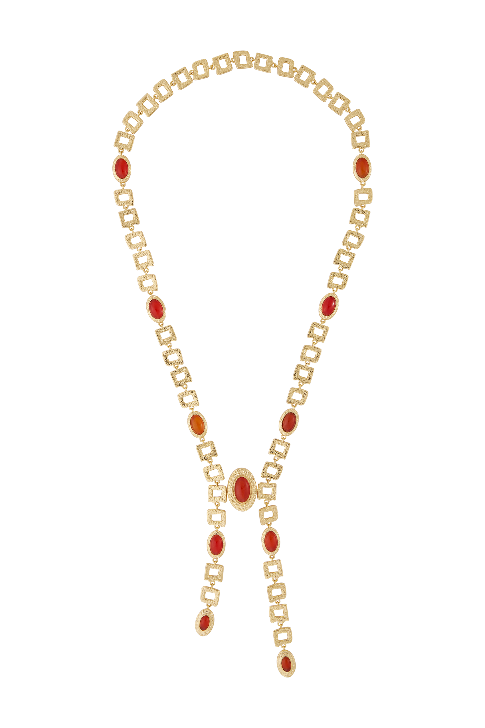 Sombra Necklace in Red Agate