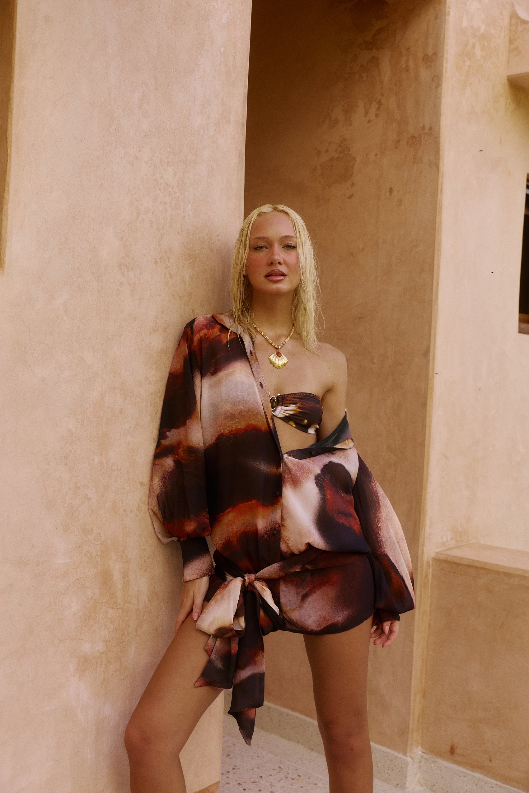 Melia Shirt Dress in Sarabi