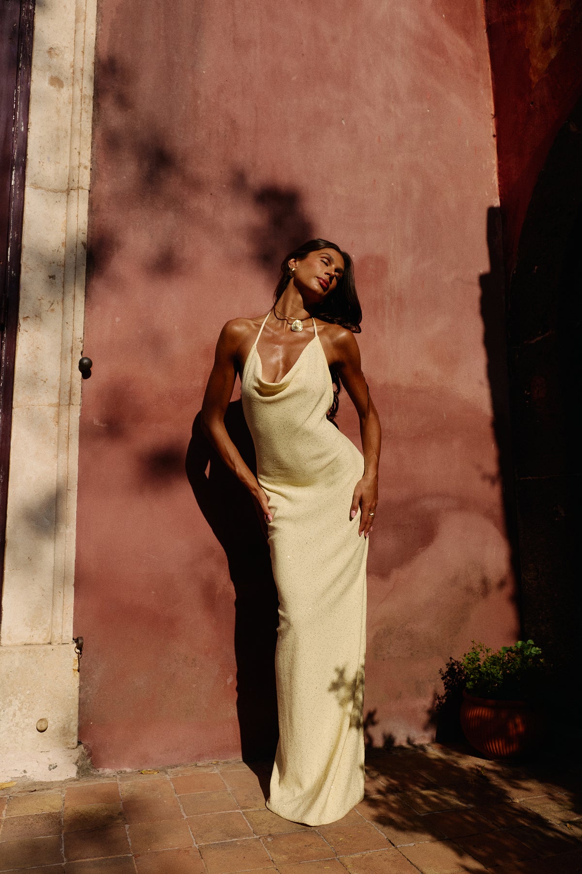Leone Knit Maxi Dress in Butteré