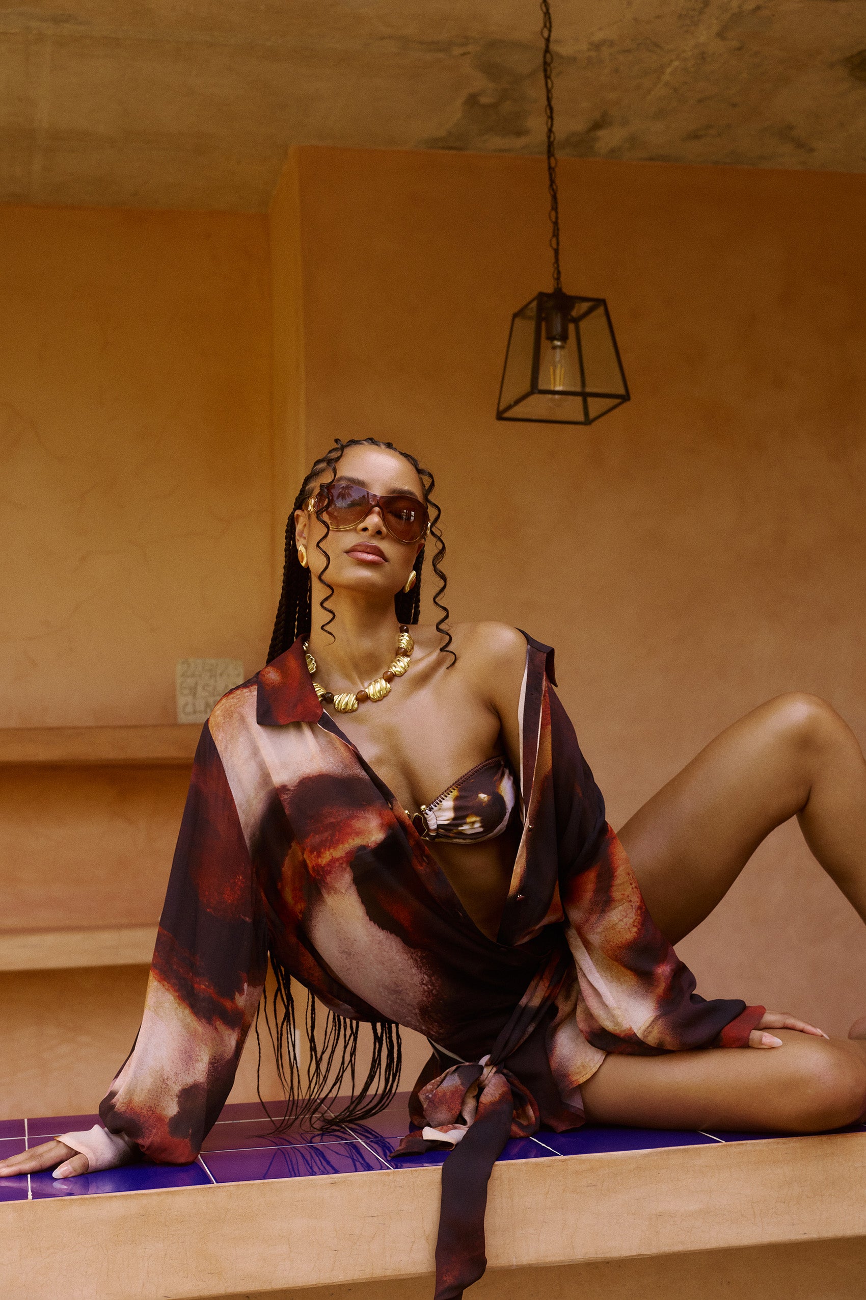 Melia Shirt Dress in Sarabi