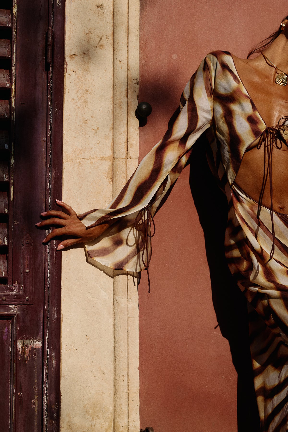 Vespira Maxi Dress in Palazzo