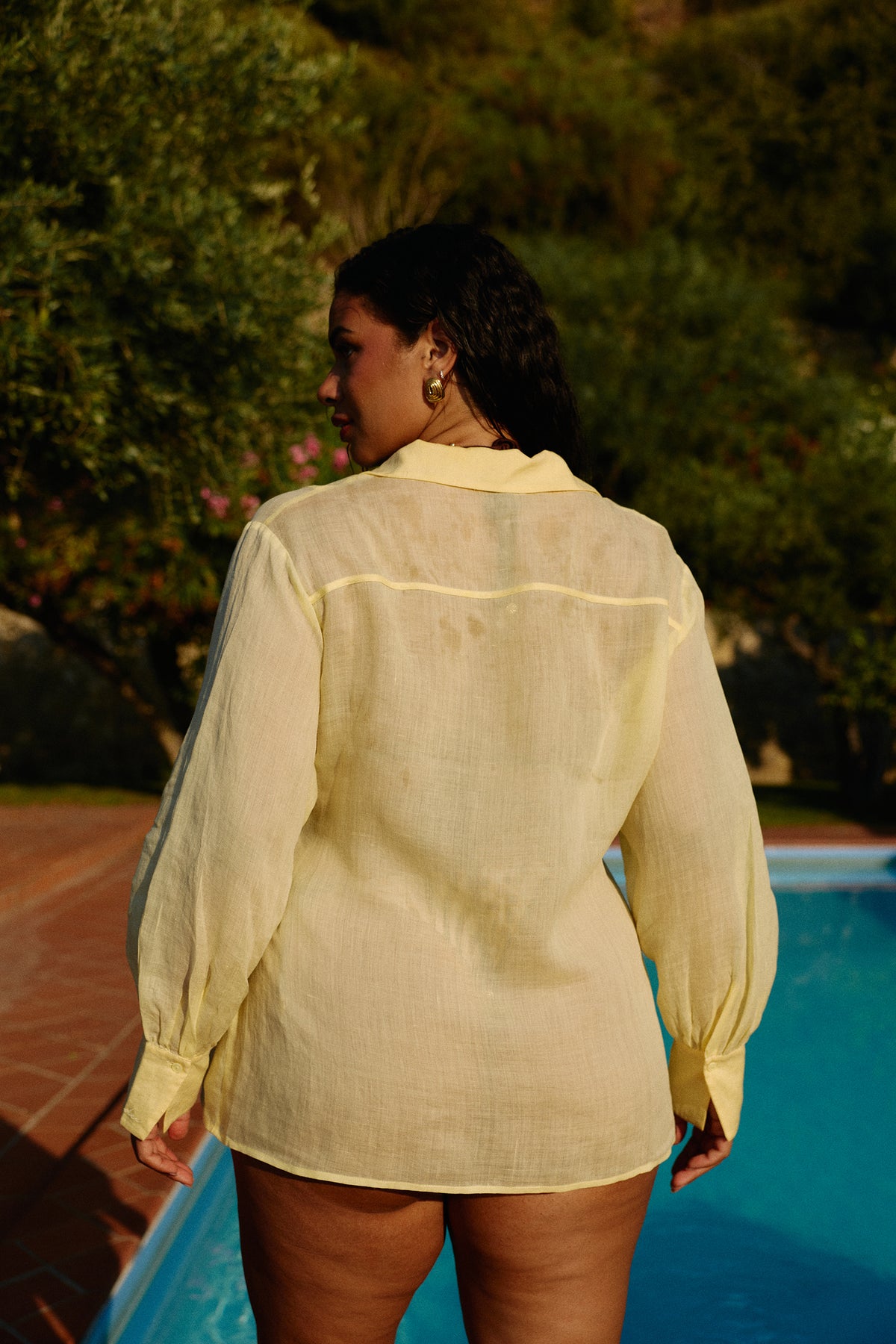 Palma Ramie Shirt in Limetta