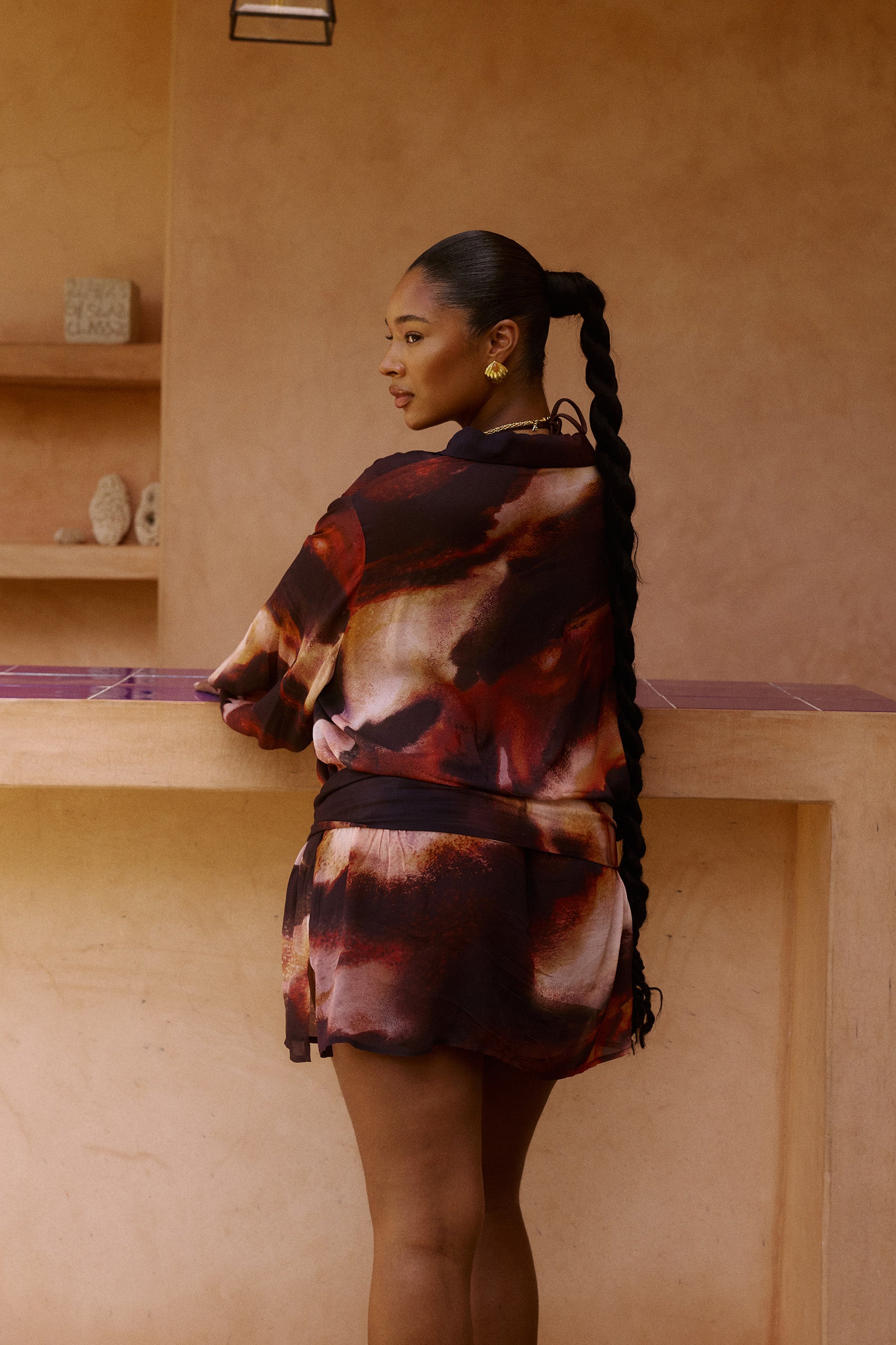 Melia Shirt Dress in Sarabi