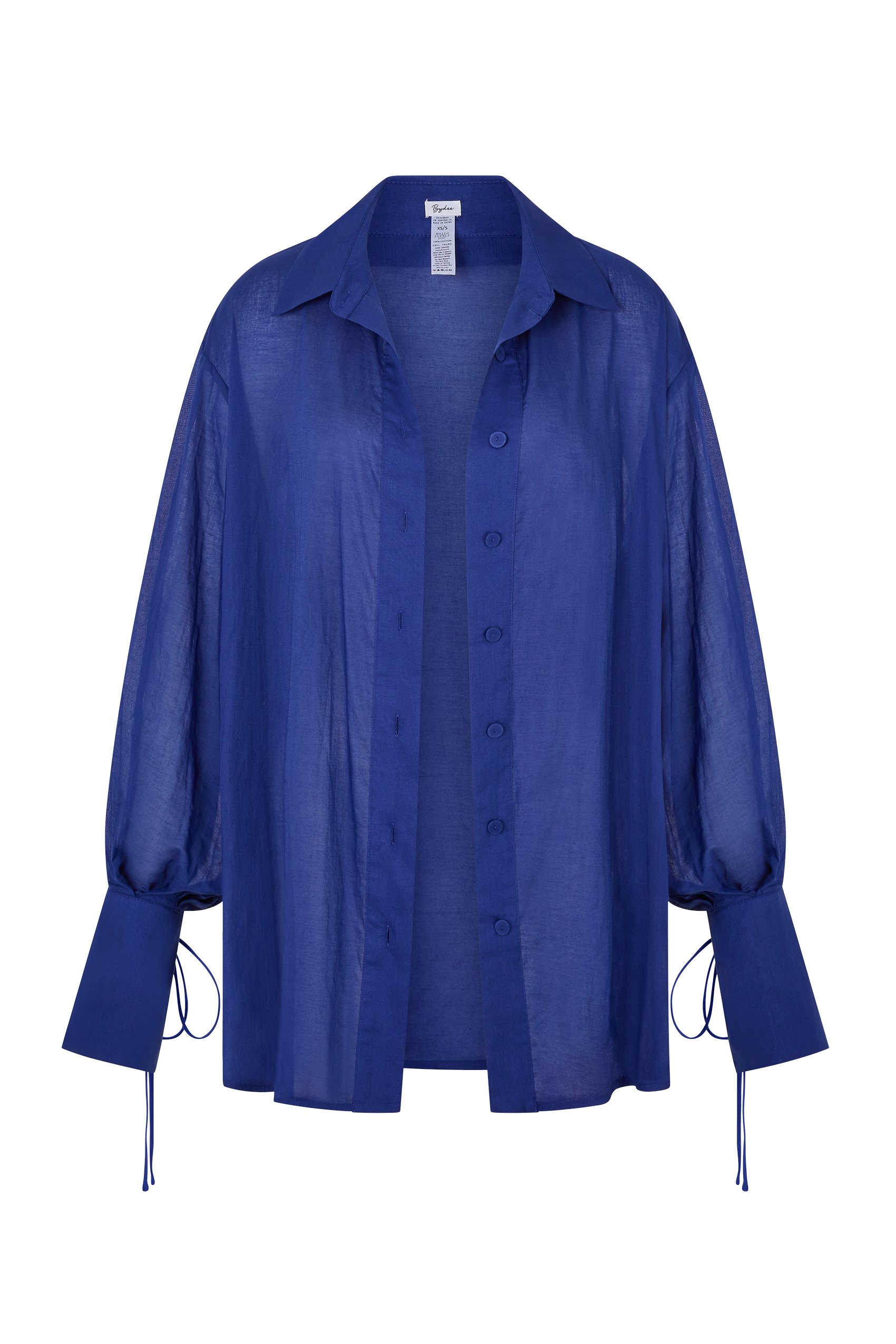 Valetta Cotton Shirt in Aegean