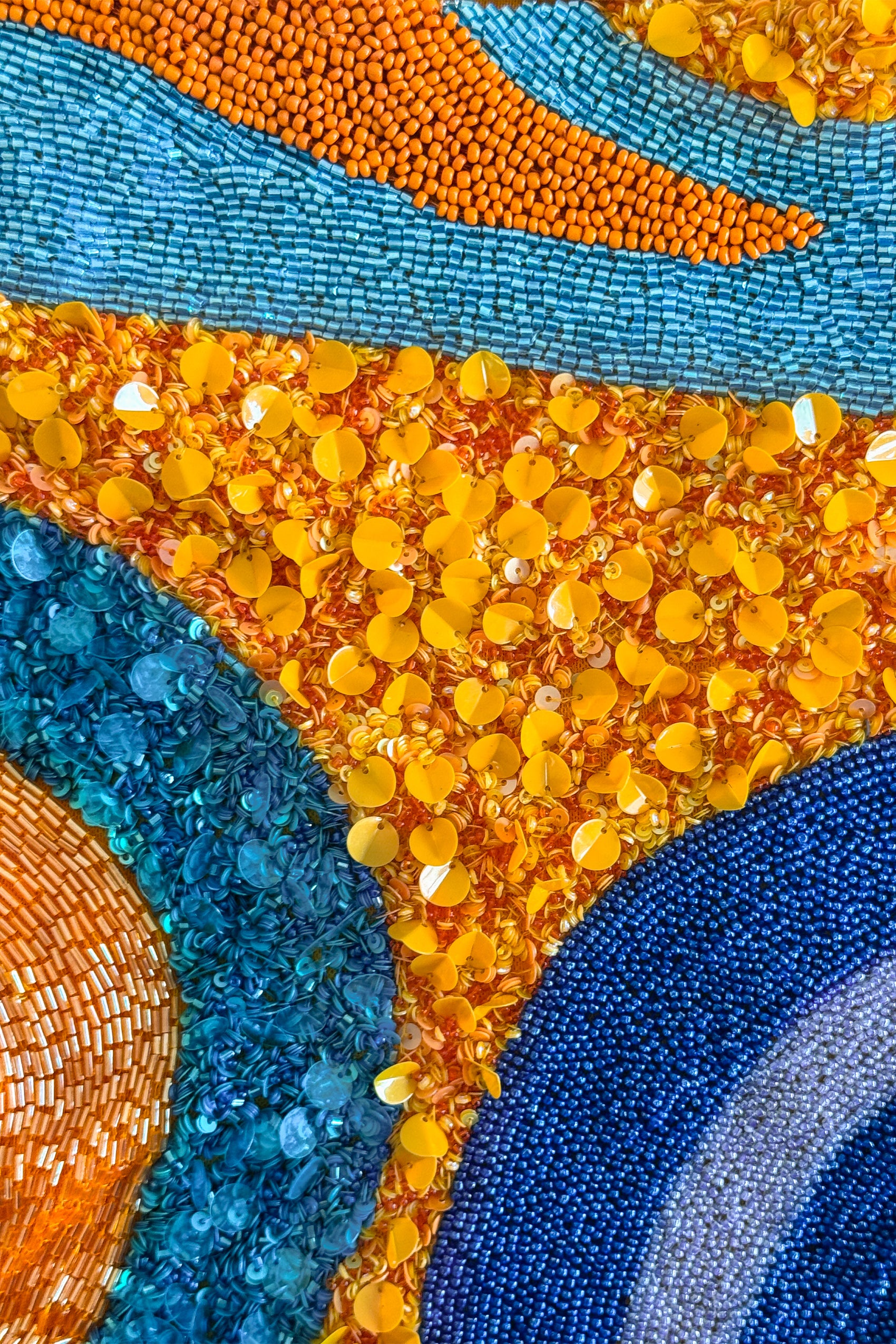 Zahira Hand Beaded Top in Sequinda