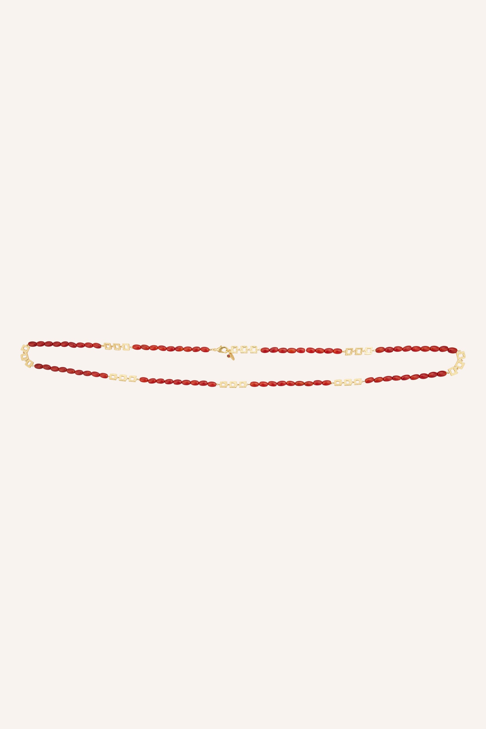 Sombra Waist Chain in Red Agate